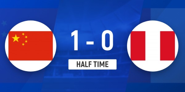 云开体育网站-半场-U16国足1-0秘鲁U16 刘凯源破门柯博文远射造险+失单刀
